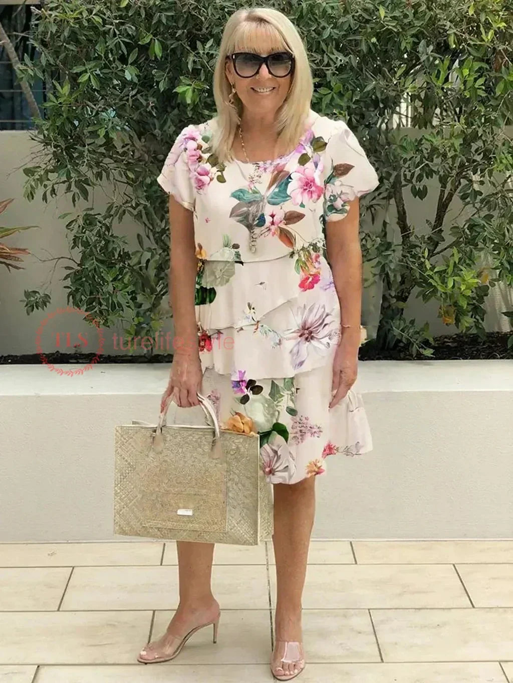 Millicent – Floral Tiered Midi Dress